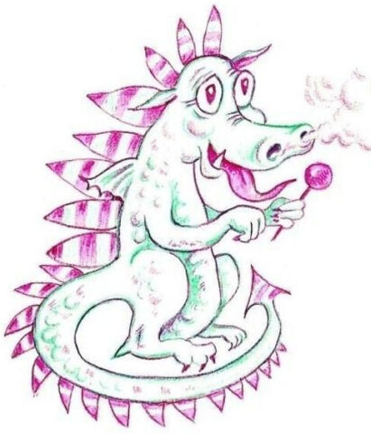 Reference drawing for window dressing dragon Reference drawing for window dressing dragon