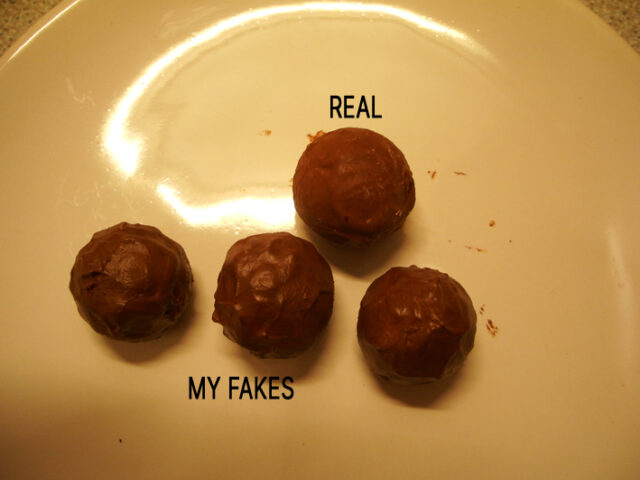 Real vs fake chocolates Real vs fake chocolates