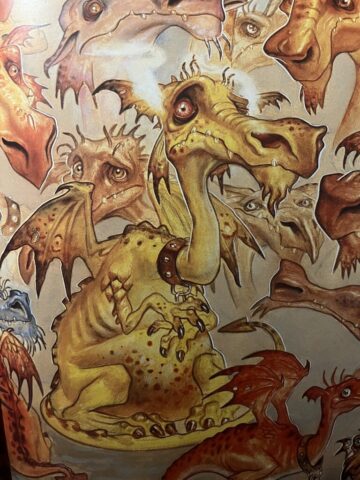 Reference drawing for clay dragon Reference drawing for clay dragon